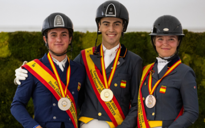  Javier Guillén, campeón de España en la categoría de jóvenes jinetes en doma clásica 